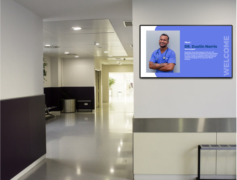 healthcare digital signage solution