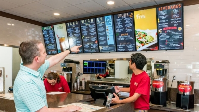 restaurant using digital menu boards